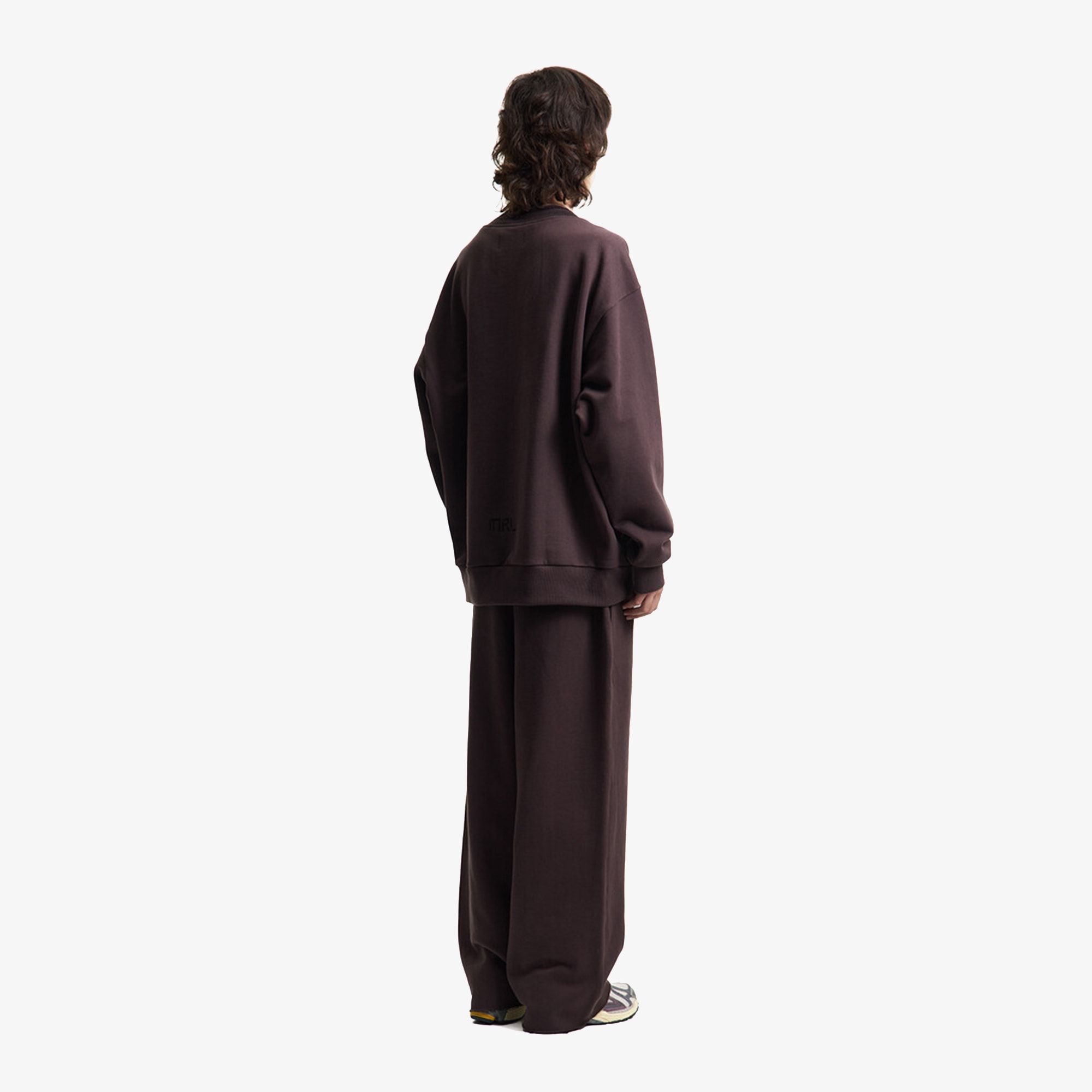Premium Pintuck Jersey Wide Pants 'Hickory Brown'