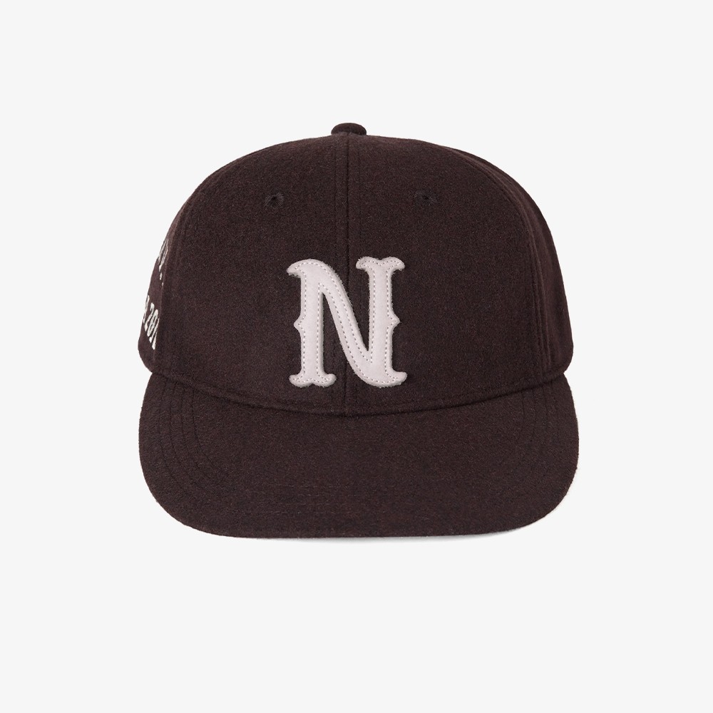 N Felt Applique Cap 'Brown'