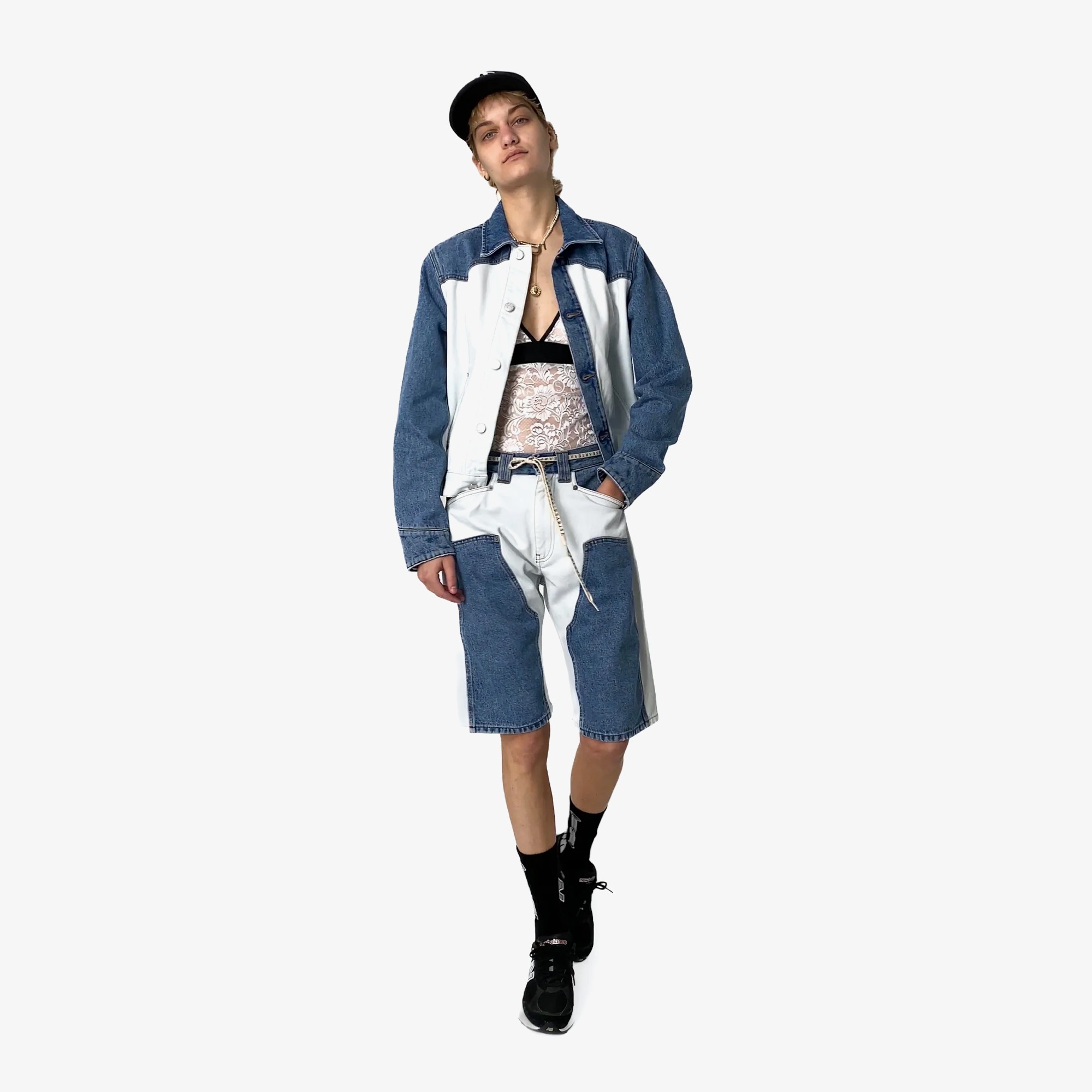 Patchwork Western Carpenter Jacket 'Multi'