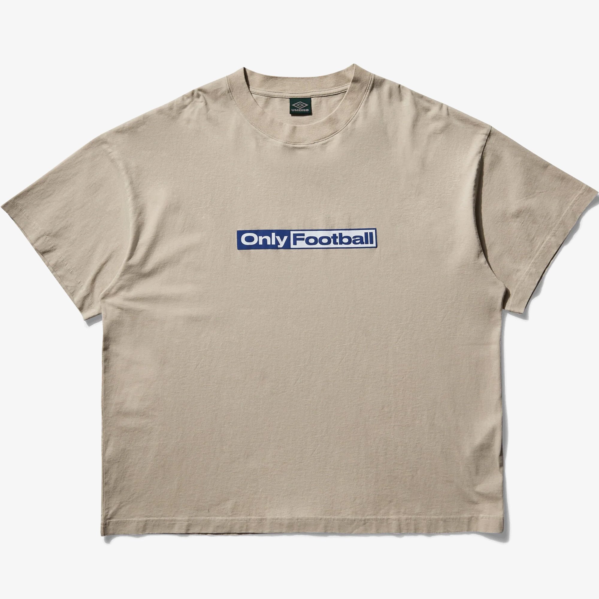 Only Football T Shirt 'Taupe'