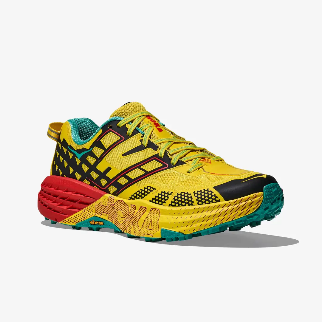 HokaSpeedgoat 2 'Sour Lemon Black' - WUNDER