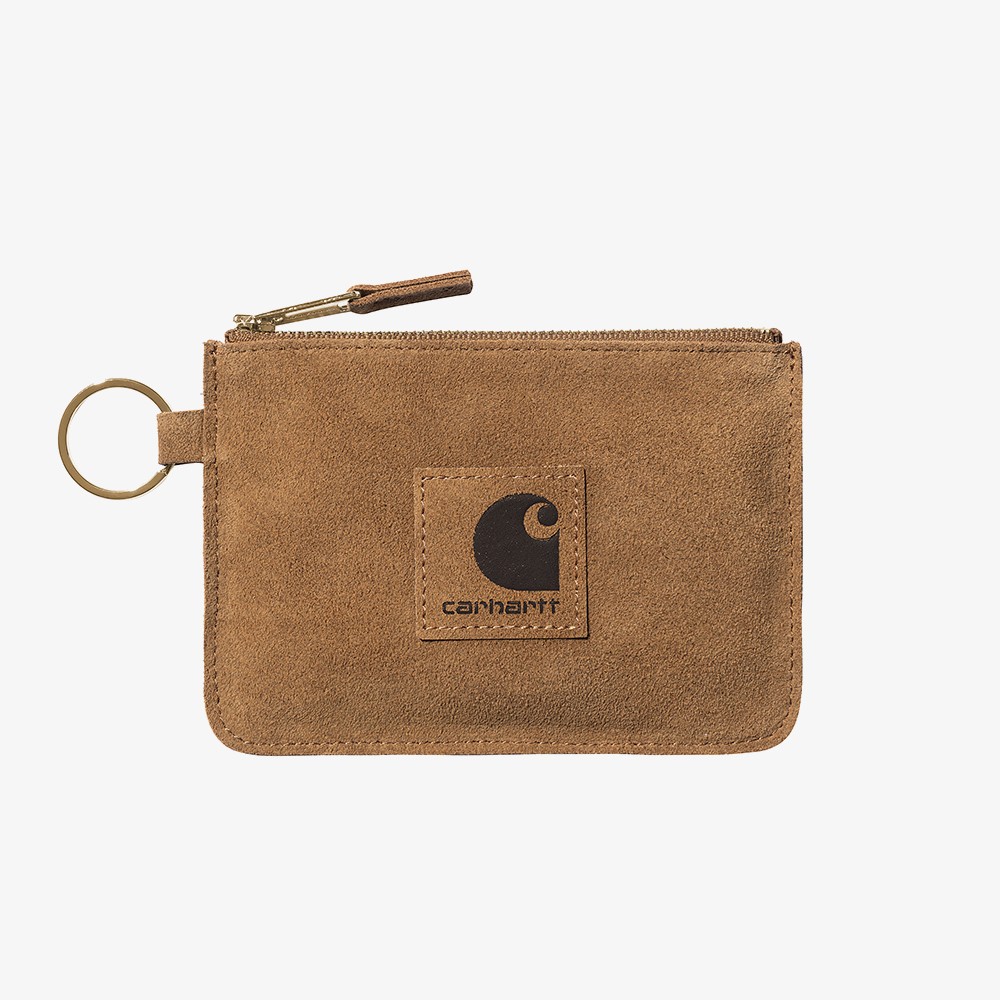 Suede Zip Wallet 'Hamilton Brown'