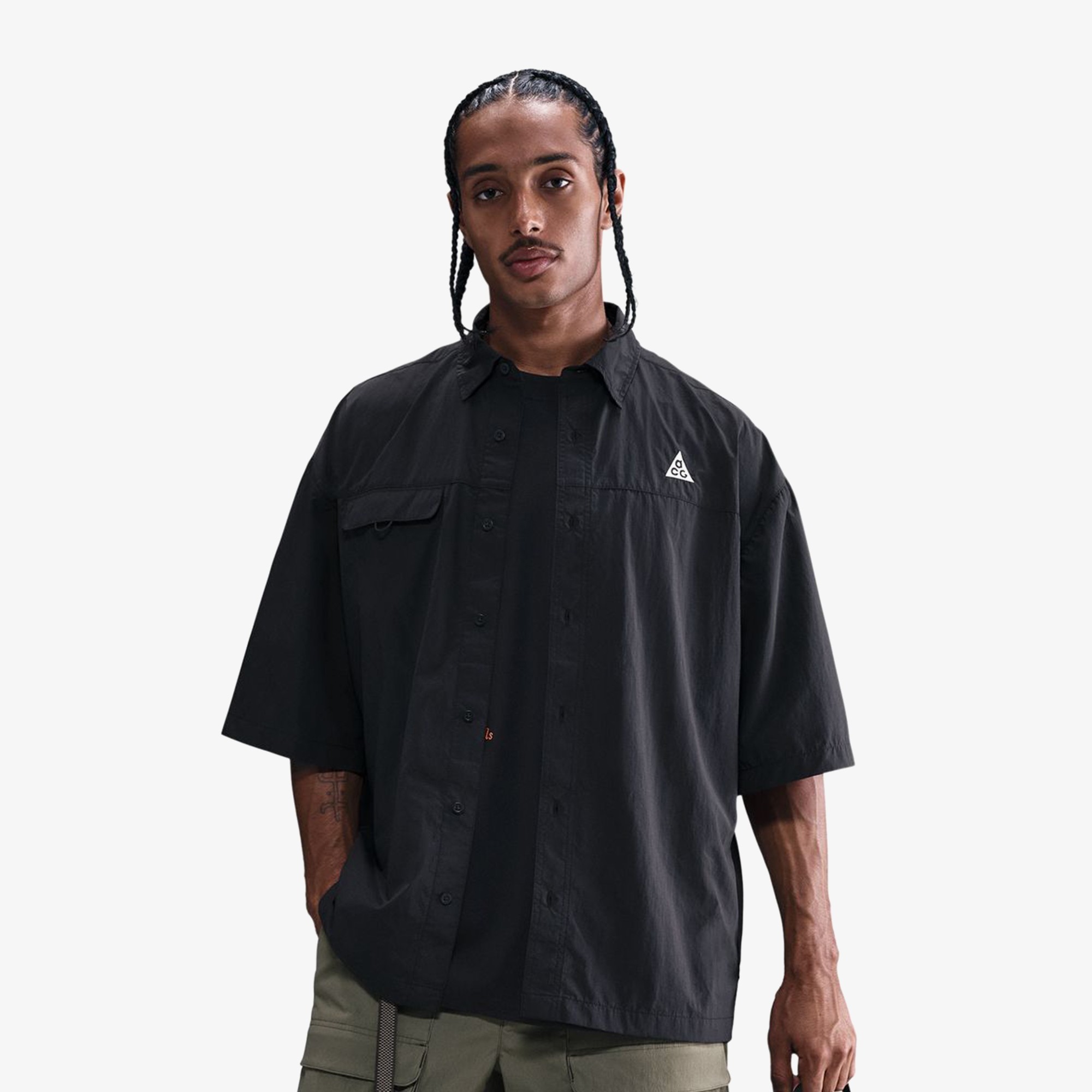 ACG Orb Weaver UV Repel Short-Sleeve Shirt 'Black'