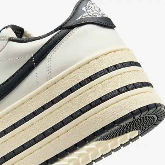 Jordan Air Jordan Krem 1 Low Triple Stack 'Sail Coconut Milk' (W) Wunder'de! Krem - 9. görsel