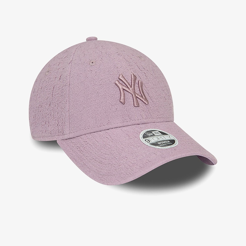New York Yankees Womens Bubble Stitch 9FORTY Adjustable Cap 'Purple'