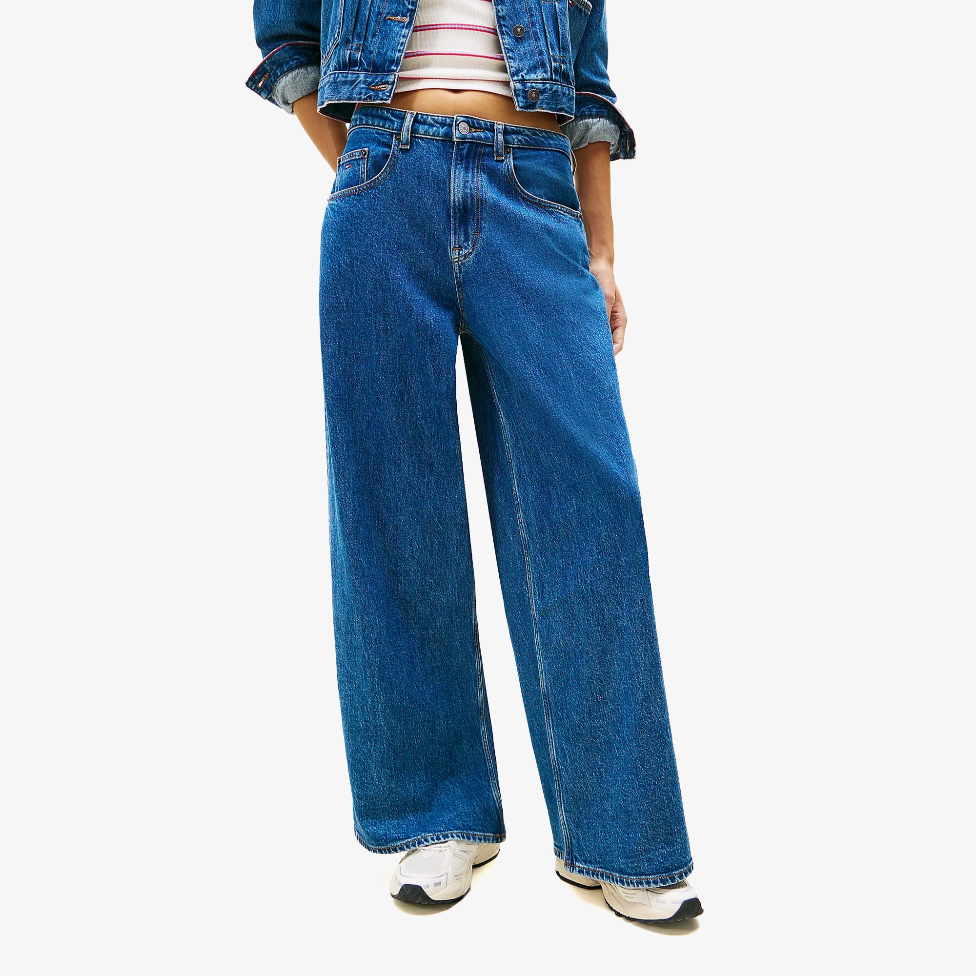 Charlie Mid Rise Loose Jeans 'Blue'