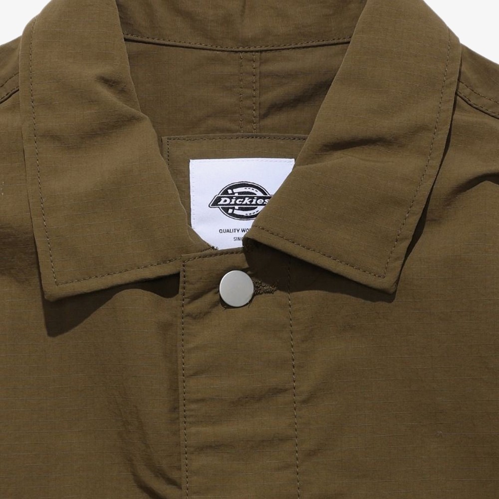 Texture Nylon Work Jacket 'Military Olive'