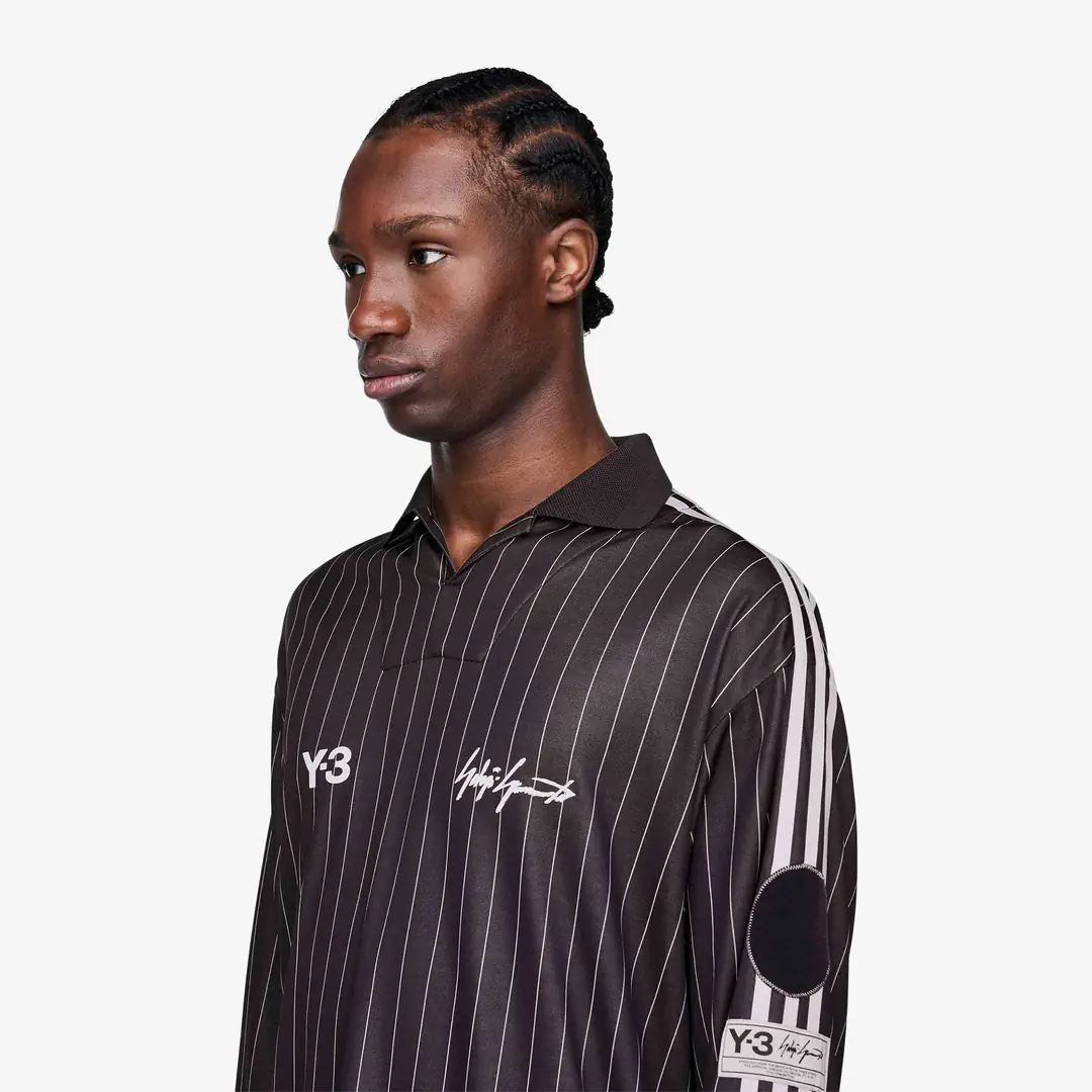 Y-3 Zinedine Zidane Football Long Sleeve Jersey 'Black' - WUNDER