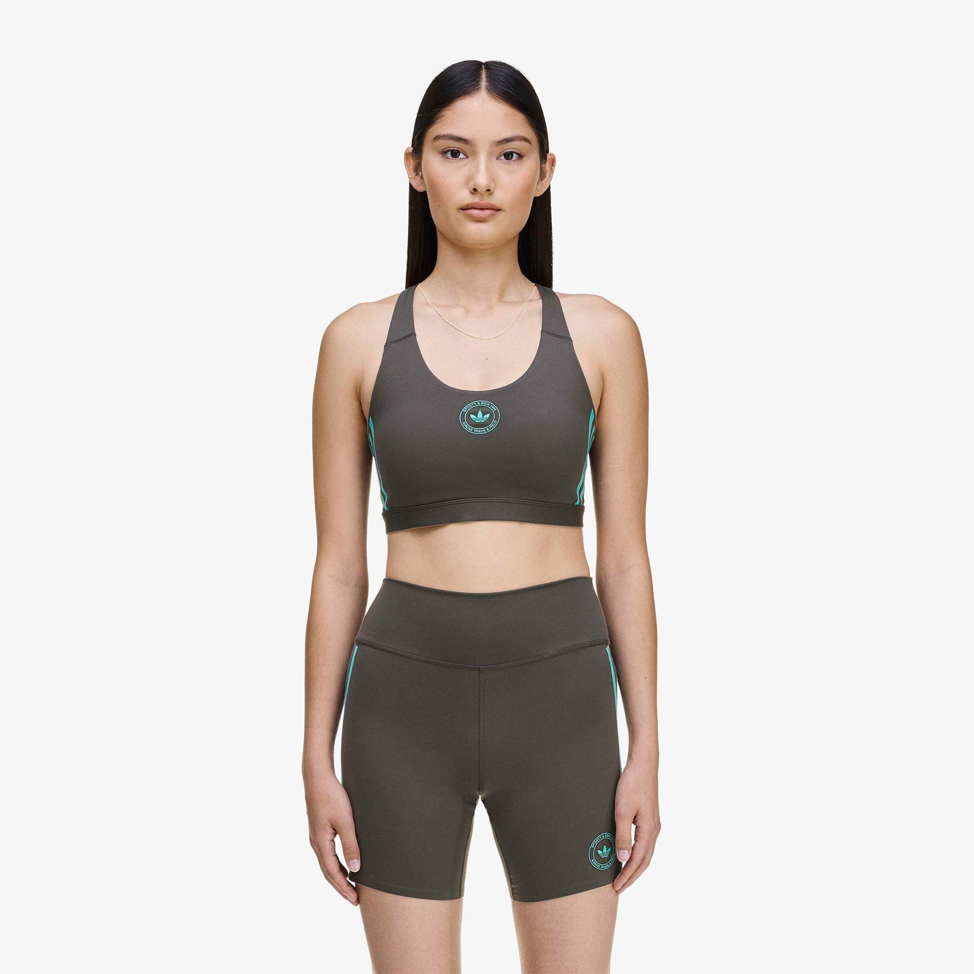adidas x Sporty & Rich Bralette 'Carbon'