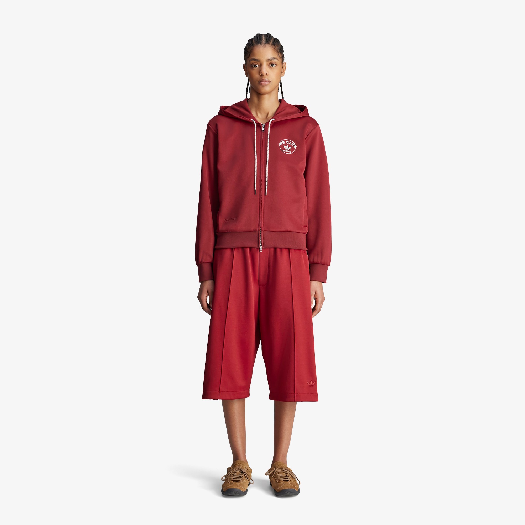 Wales Bonner x adidas Track Hoodie 'Collegiate Burgundy'
