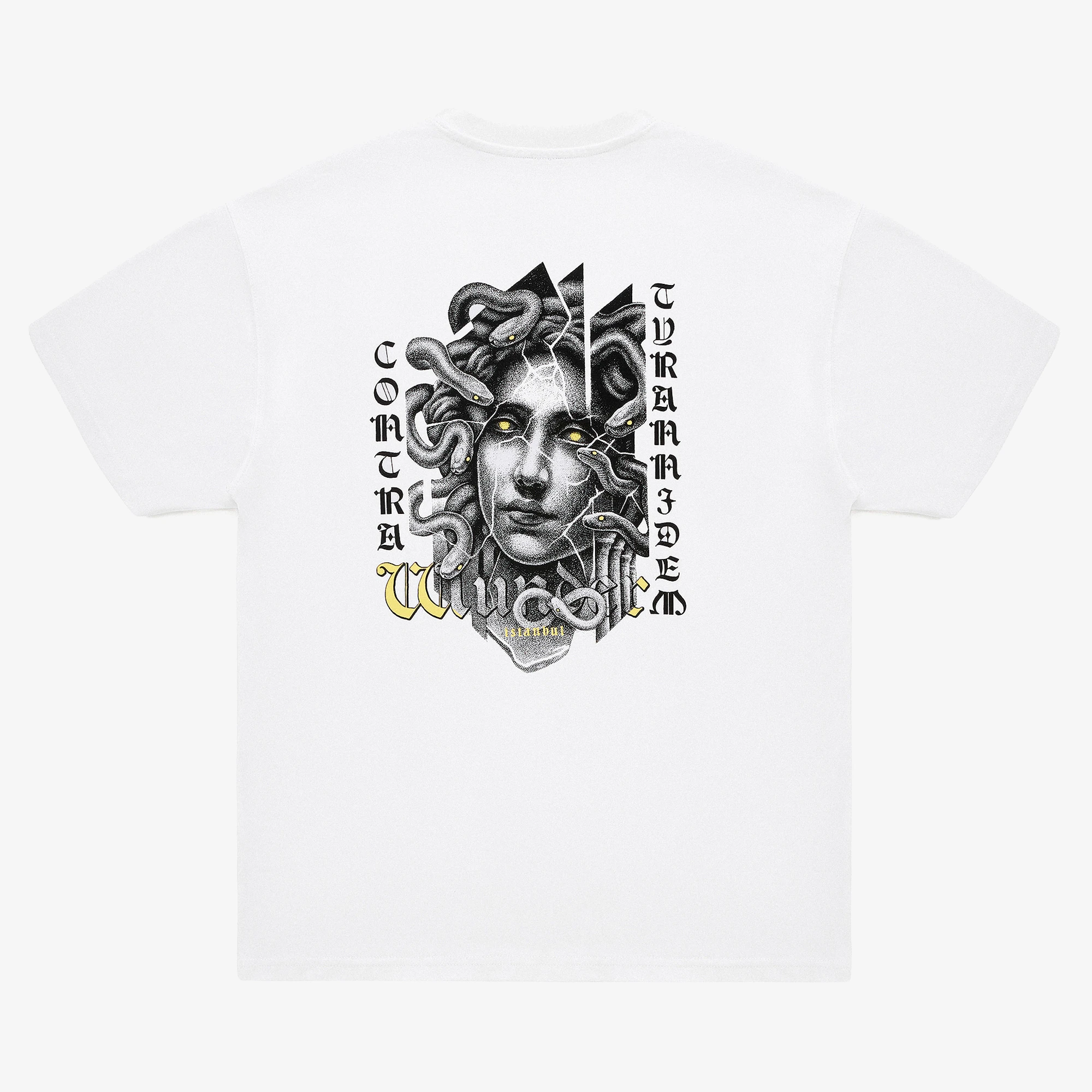 WUNDER x KRÜW Medusa Contra Tyrannidem Tee 'White'