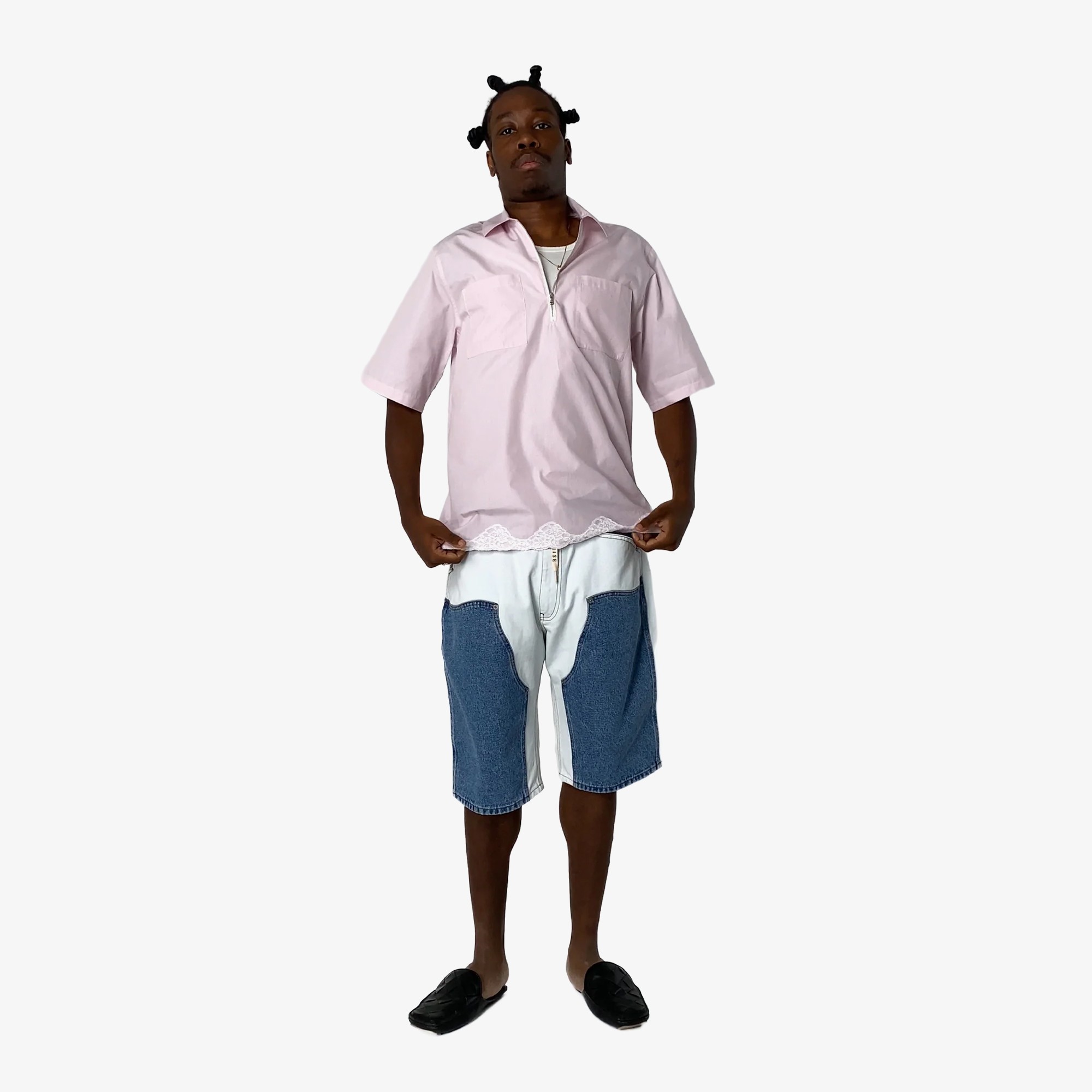 Patchwork Western Carpenter Shorts 'Multi'