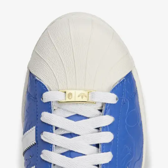 adidas x BAPE Superstar V 'Blue' - Görsel 8