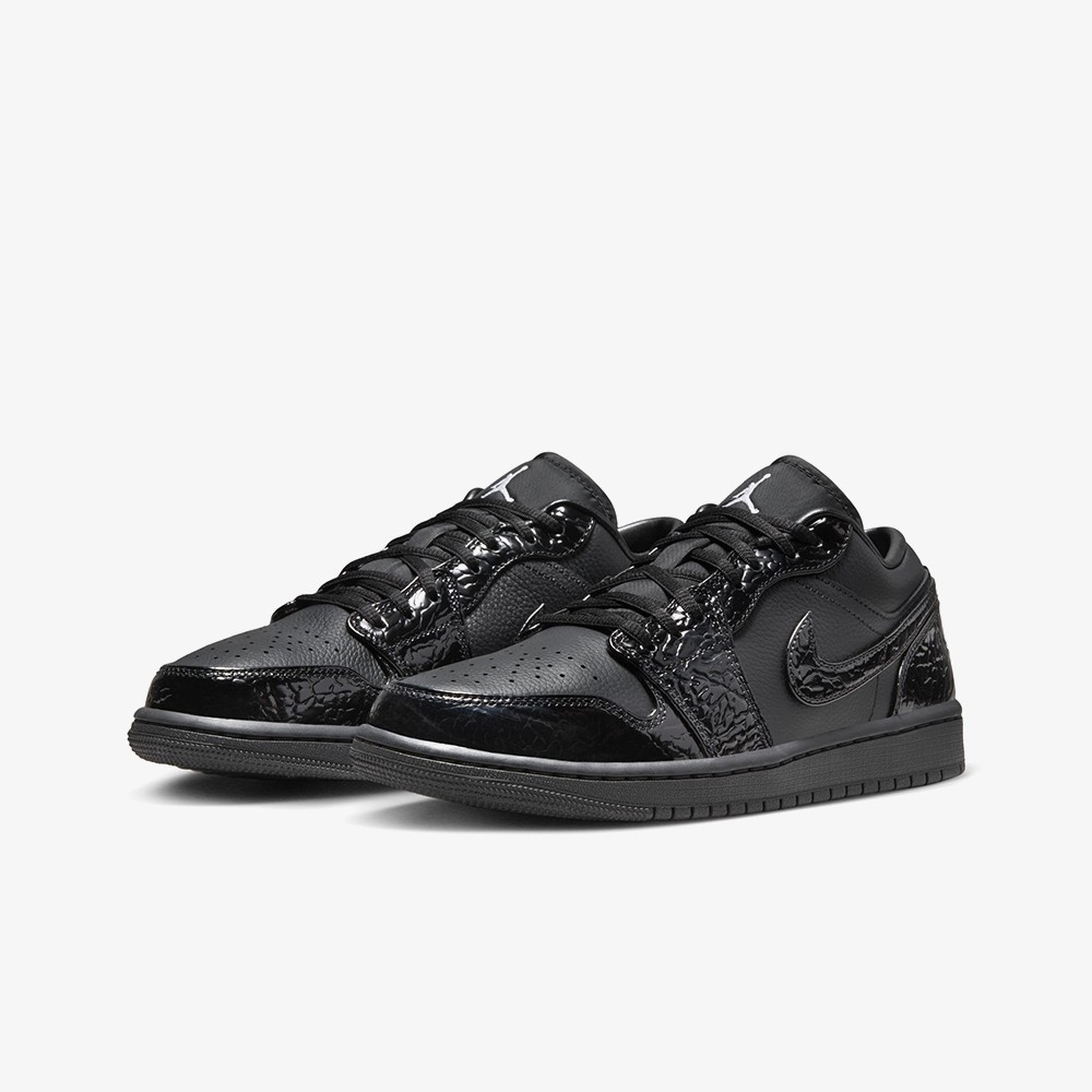 Air Jordan 1 Low SE Patent 'Elephant Black' (W)