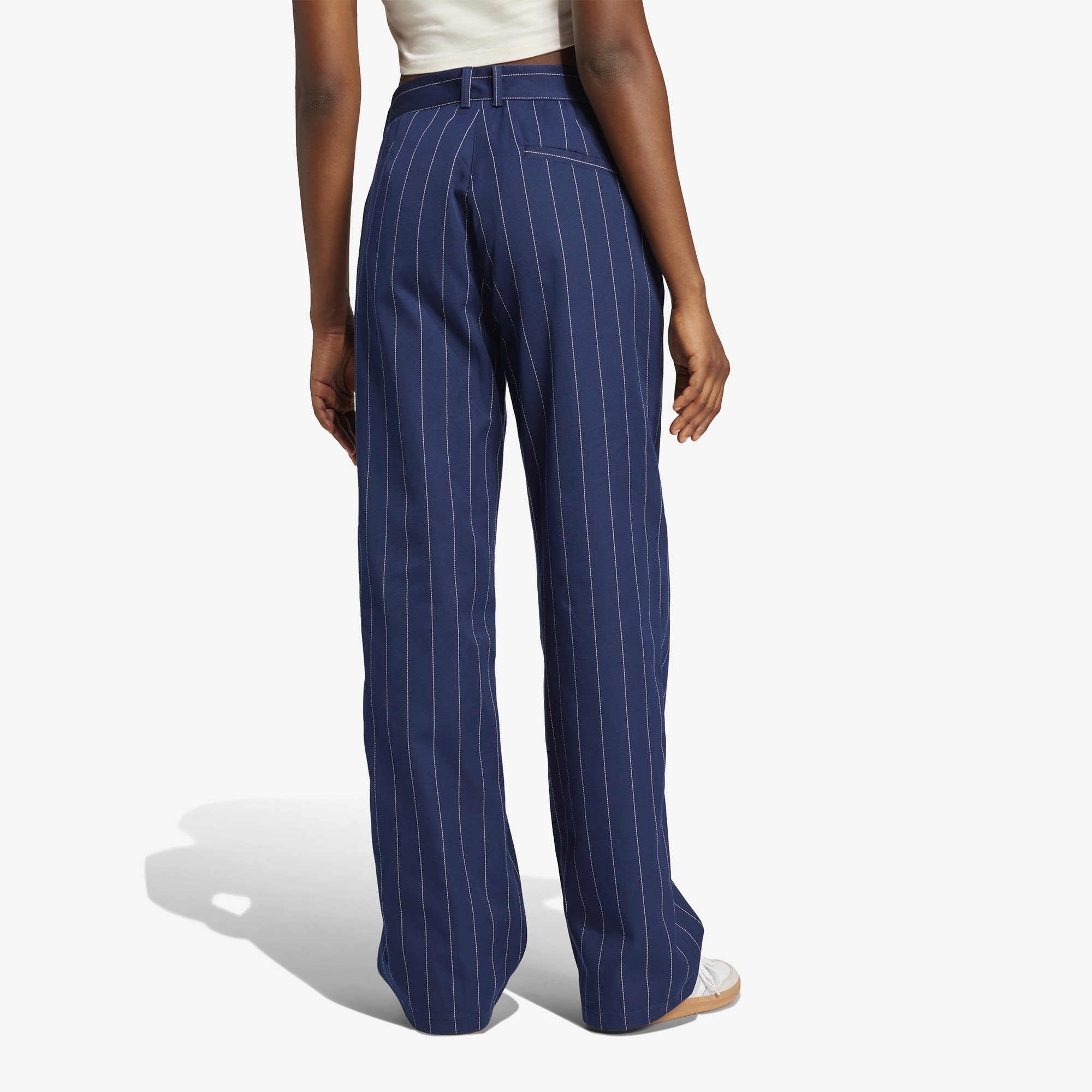 Pinstripe Twill Loose Pants