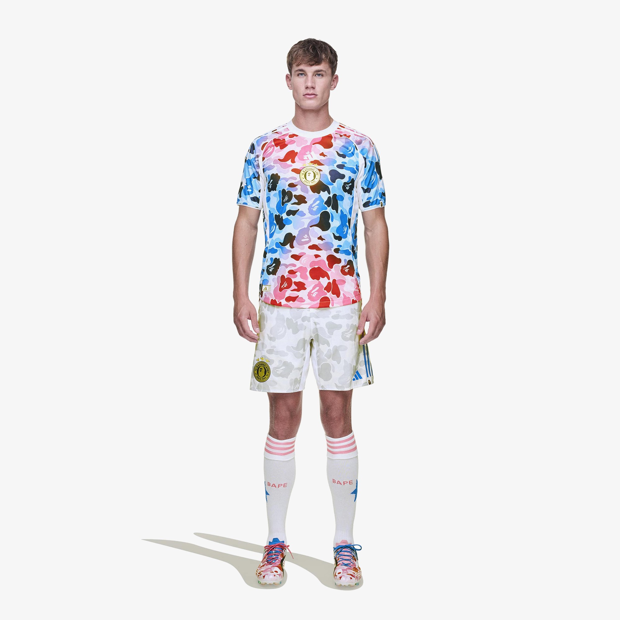 adidas x BAPE Soccer Shorts 'White'