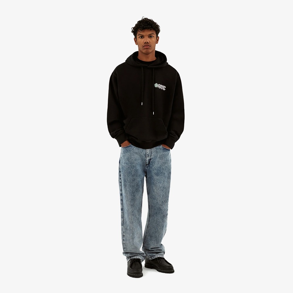 Hank Back Circle Flower Hoodie 'Black'