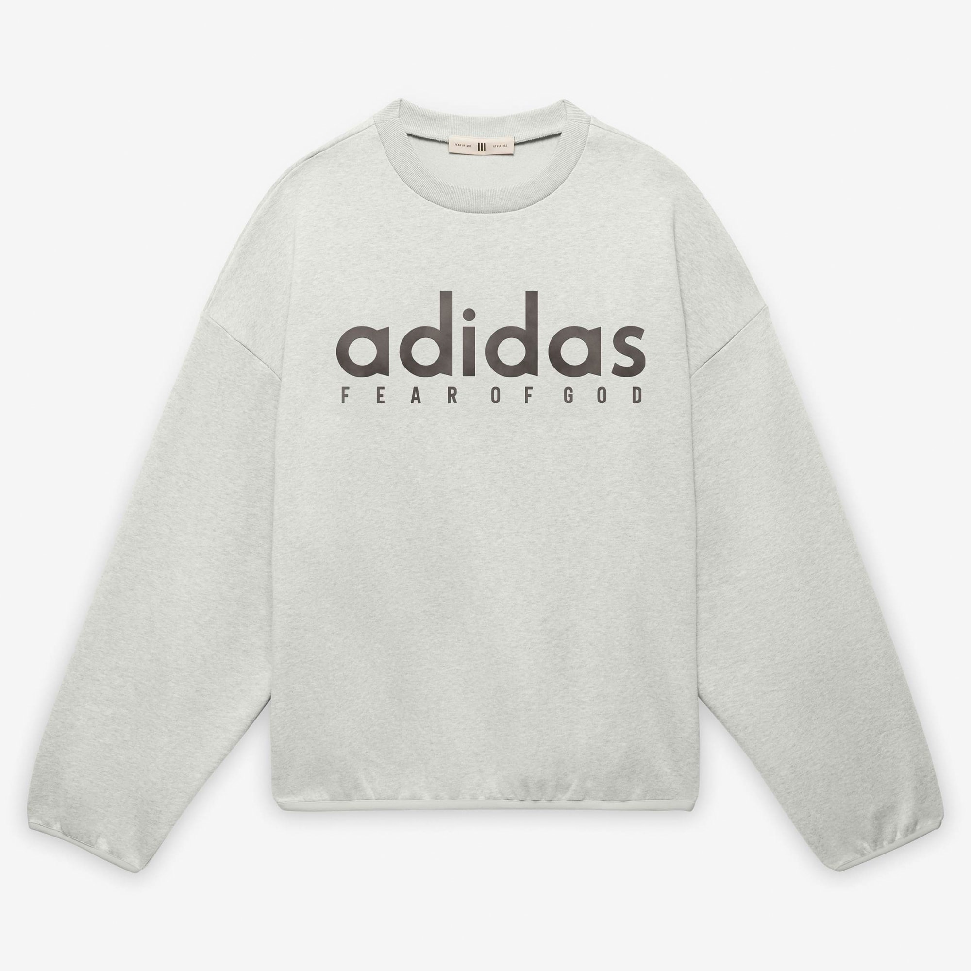 adidas x Fear of God Athletics Crewneck Sweatshirt 'Grey Heather'