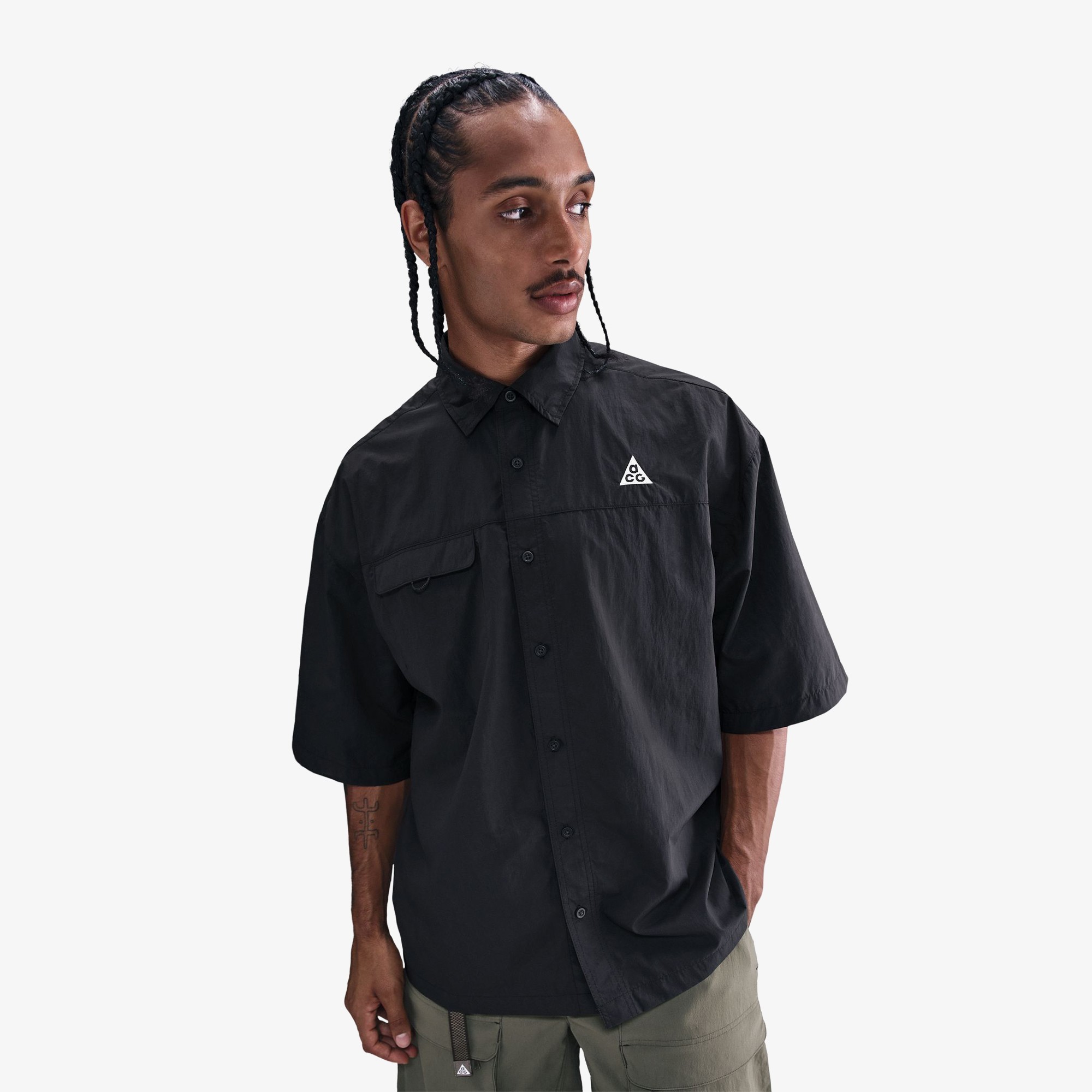 ACG Orb Weaver UV Repel Short-Sleeve Shirt 'Black'