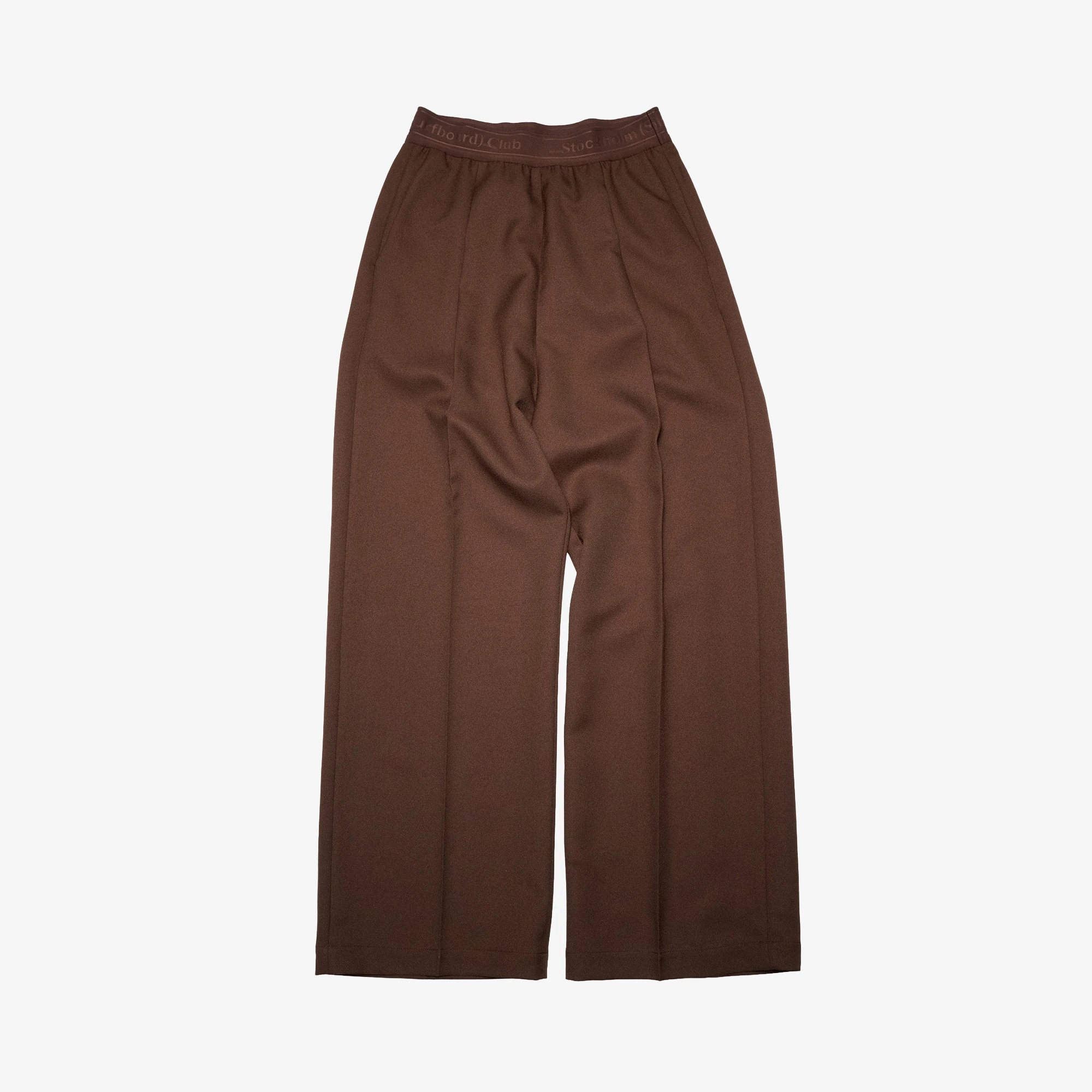 Stockholm Surfboard Club Elaine Relaxed Fit Trousers 'Brown'