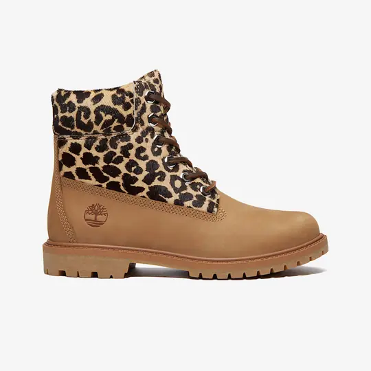 Premium 6 Inch Leopard Pattern Boot 'Beige' - Görsel 2