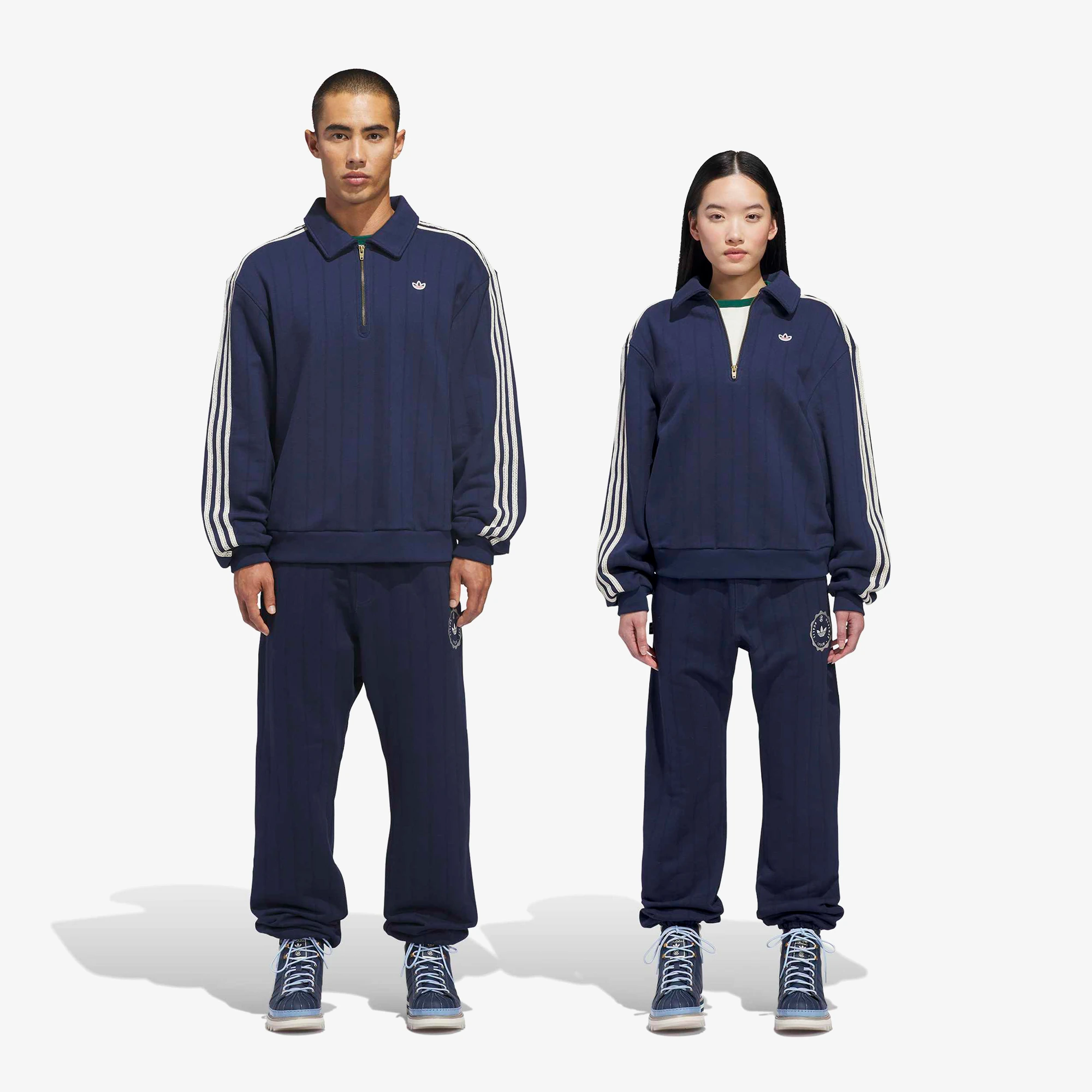 adidas x Clot Sweatpants 'Navy'