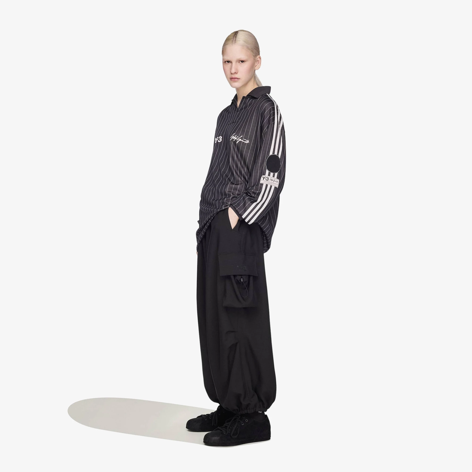 Y-3 Zinedine Zidane Football Long Sleeve Jersey 'Black' - WUNDER