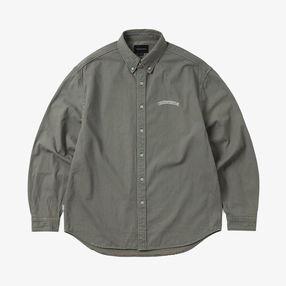 Washed Denim Shirt 'Grey'