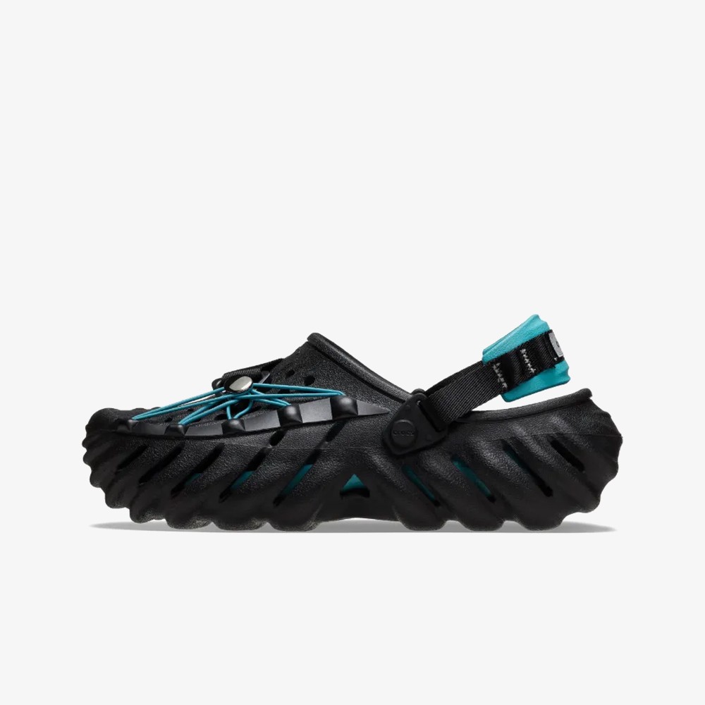 Echo Reflective Laces Clog 'Black Teal'