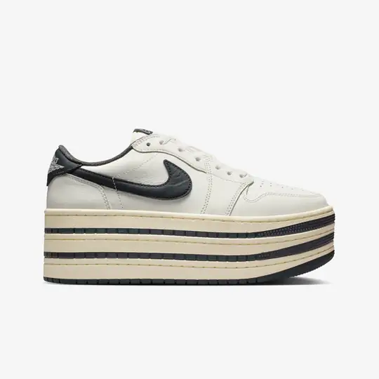 Jordan Air Jordan Krem 1 Low Triple Stack 'Sail Coconut Milk' (W) Wunder'de! Krem - 2. görsel