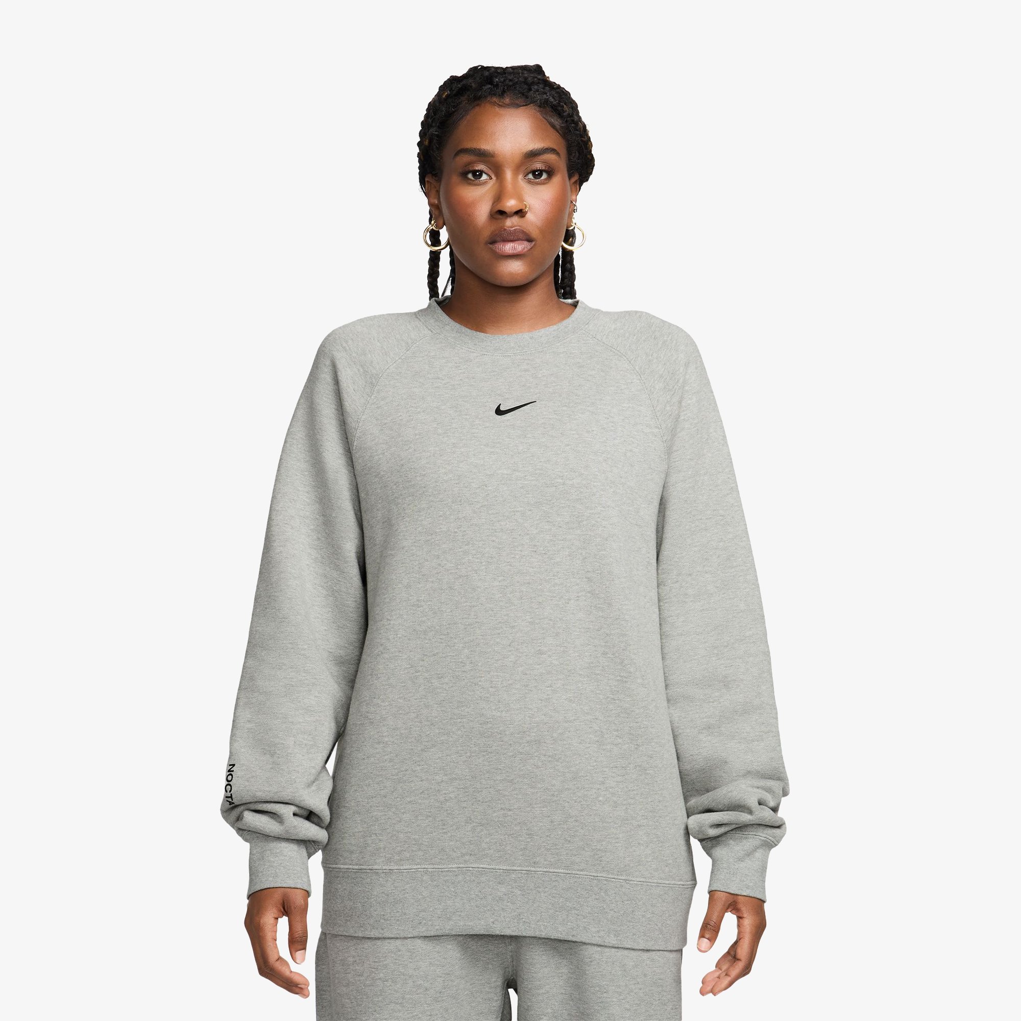 Nike x NOCTA Fleece Crewneck Sweatshirt 'Grey'