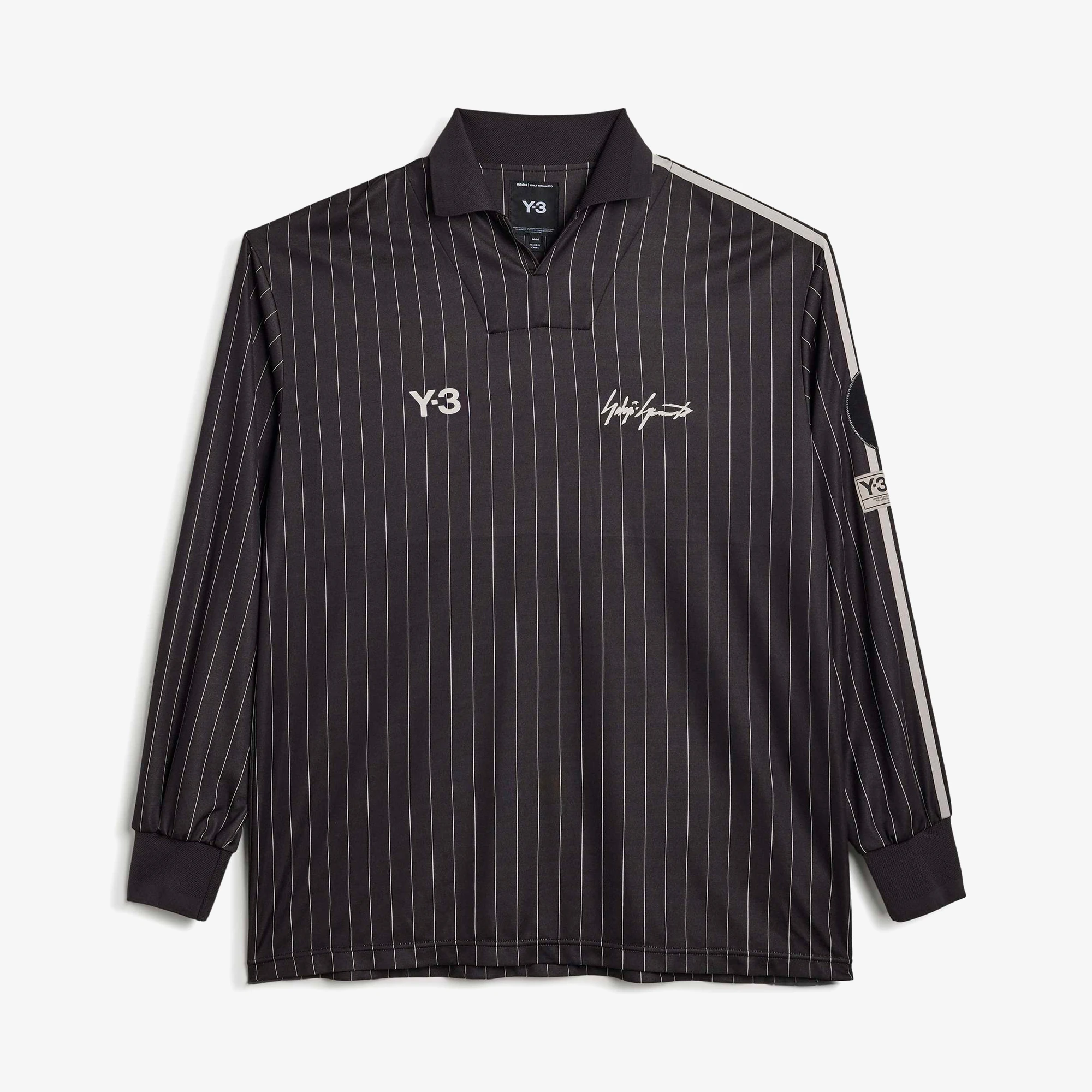 Y★ Y-3 Zinedine Zidane Football Long Sleeve Jersey 'Black' - WUNDER