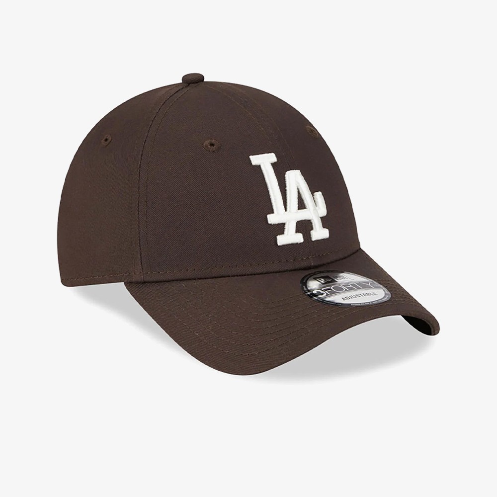 New Era LA Dodgers League Essential Brown 9FORTY Adjustable Cap - WUNDER