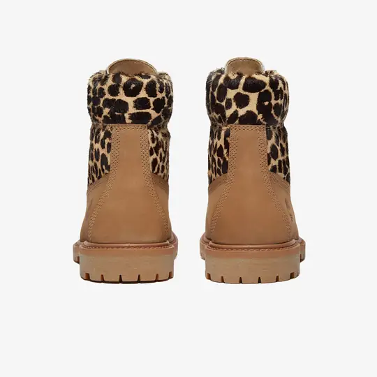 Premium 6 Inch Leopard Pattern Boot 'Beige' - Görsel 5