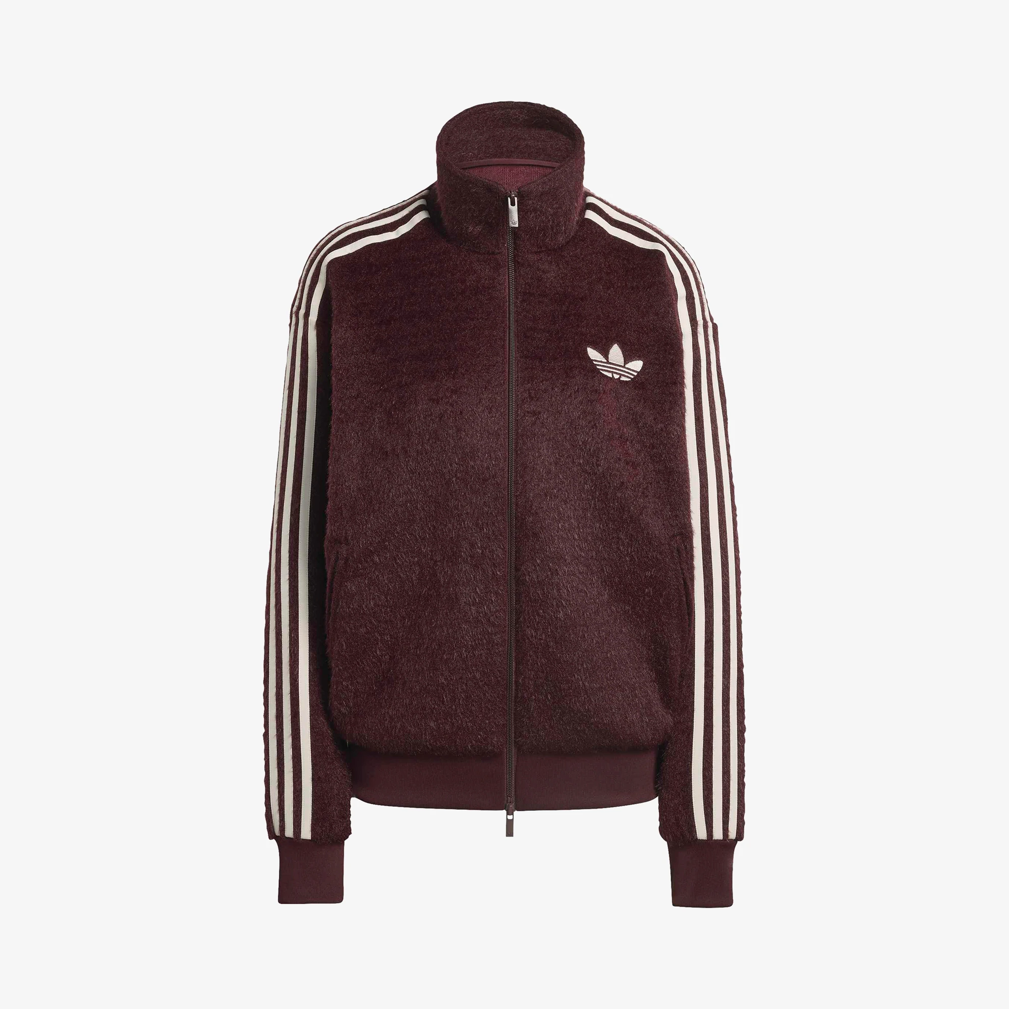 Mohair Firebird Loose Track Top 'Maroon'