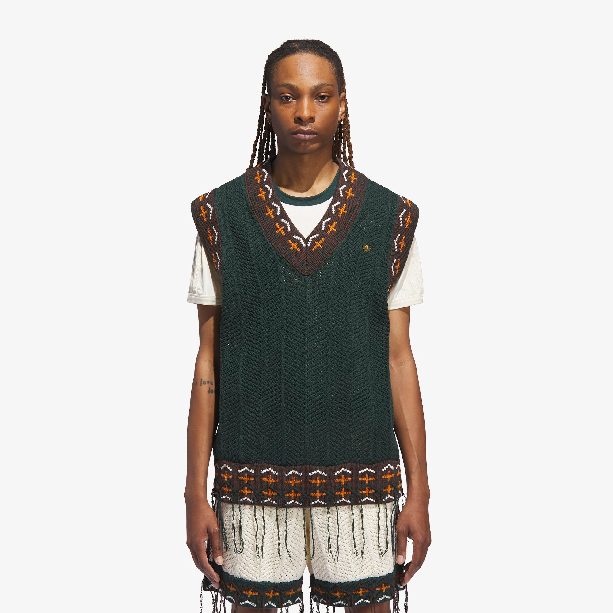 adidas x Clot Crochet Vest by Edison Chen 'Green Night'