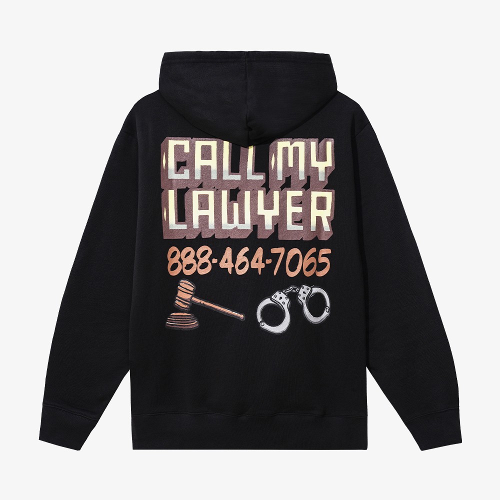Call My Lawyer Sign Hoodie 'Black'