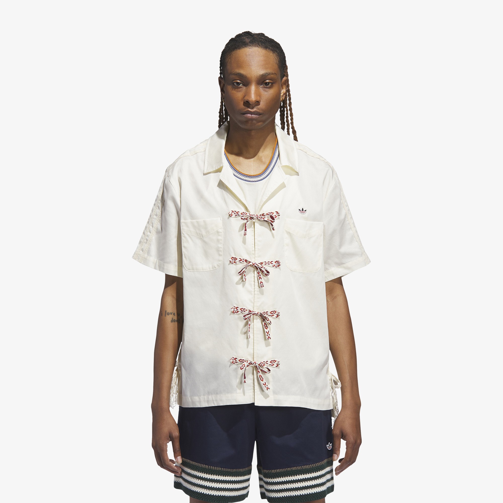 adidas x CLOT Bowling Shirt 'Crew White'