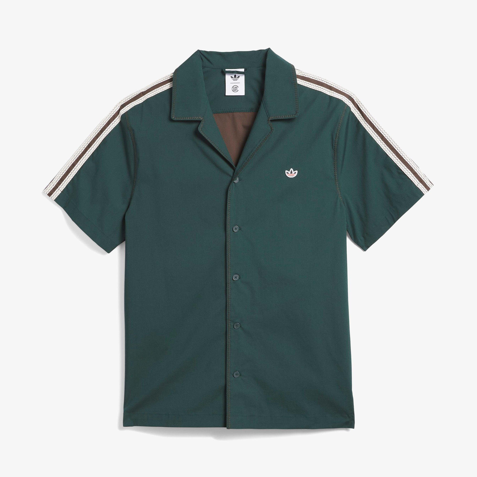 adidas x Clot Bowling Shirt by Edison Chen 'Dark Brown'