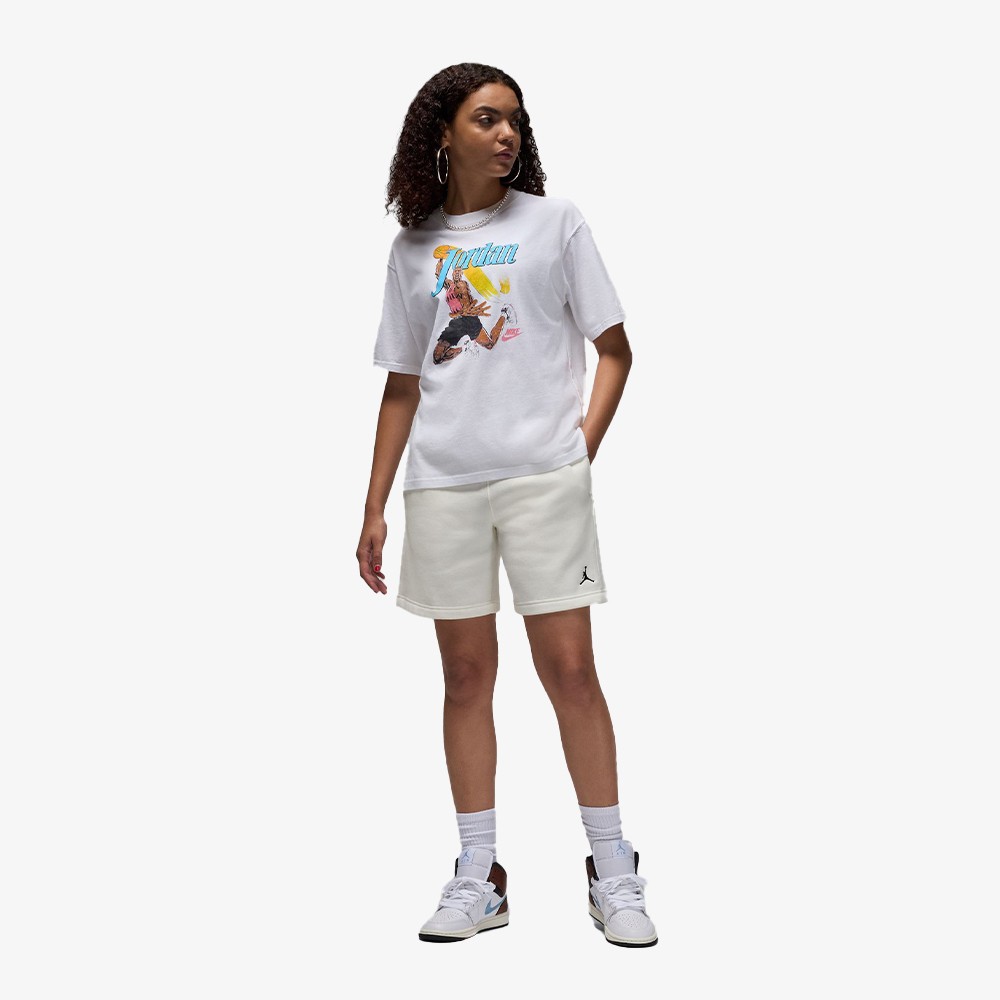 Graphic Womens Shirt Sleeve Shirt 'White'