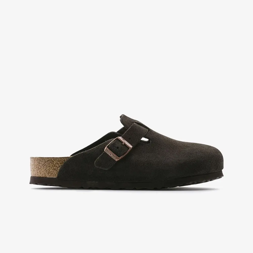 Birkenstock Boston Suede Leather 'Mocha' - WUNDER