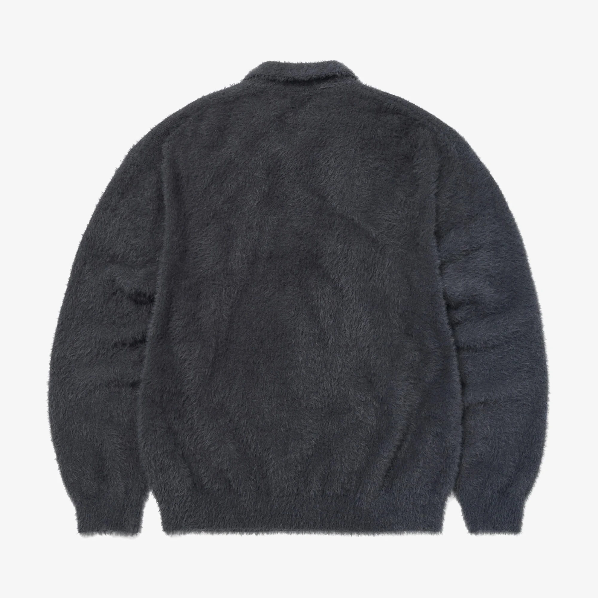 SCT-Logo Shaggy Knit Polo 'Charcoal'