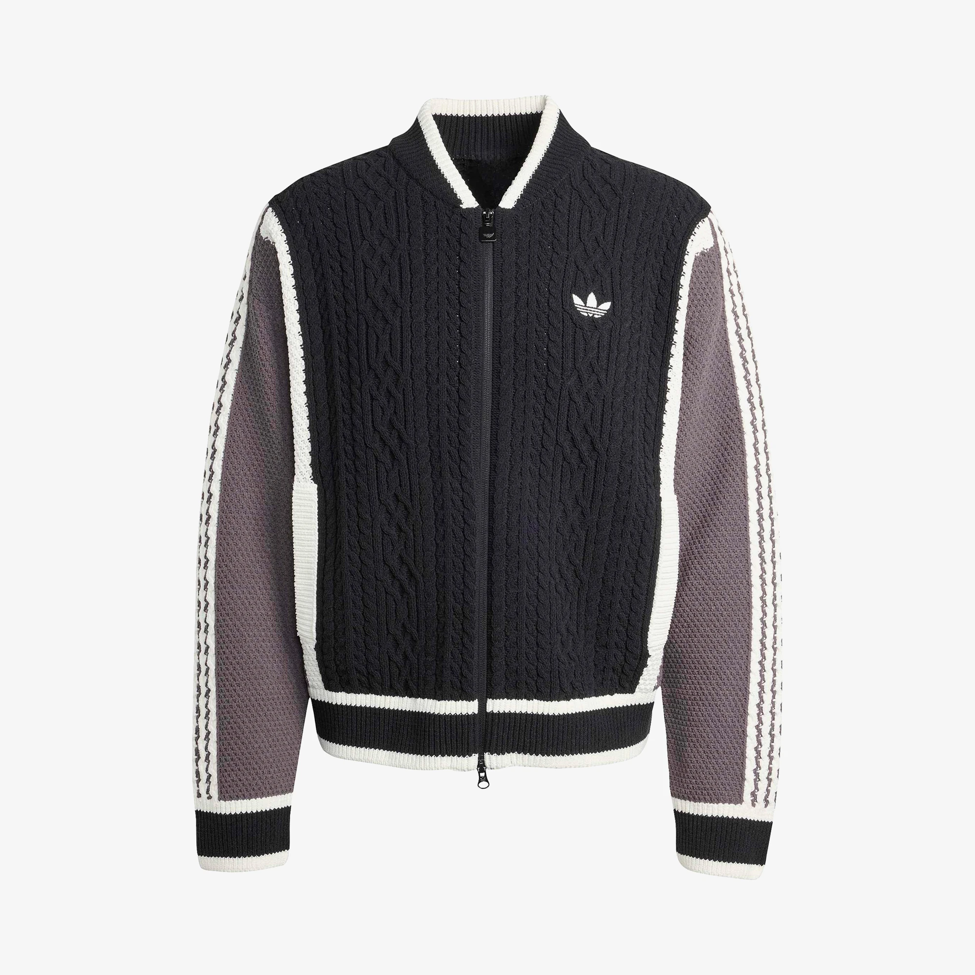 Retro Remix Cardigan 'Black & Grey Strata'