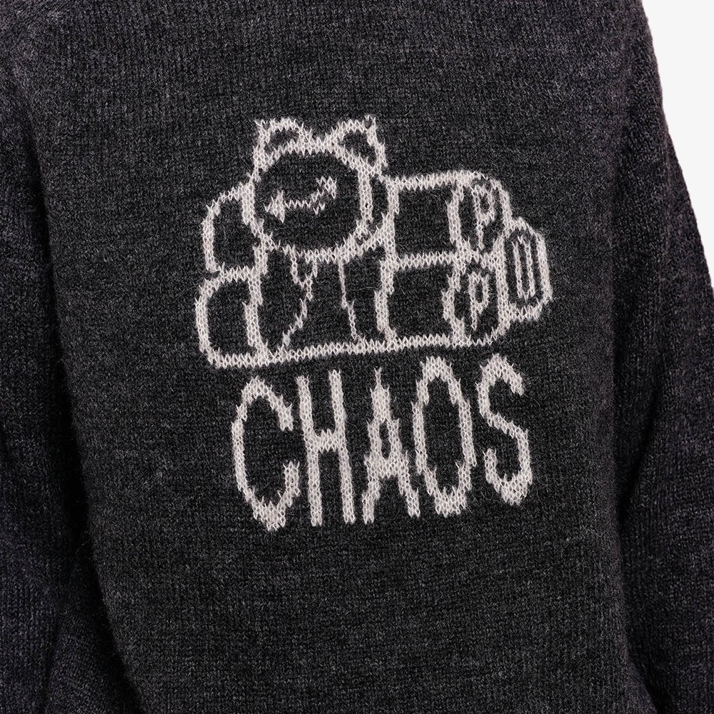 Knitted Chaos Crewneck 'Anthracite'