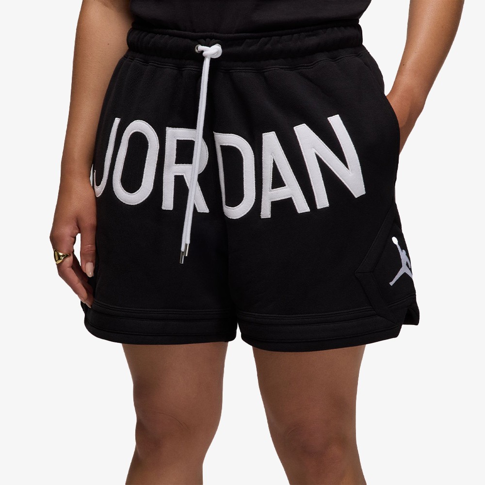 Jordan x Nina Chanel Fleece Shorts 'Black'