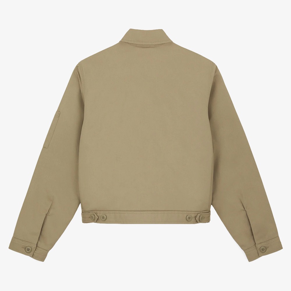 Lined Eisenhower Cropped Jacket in Khaki (W)