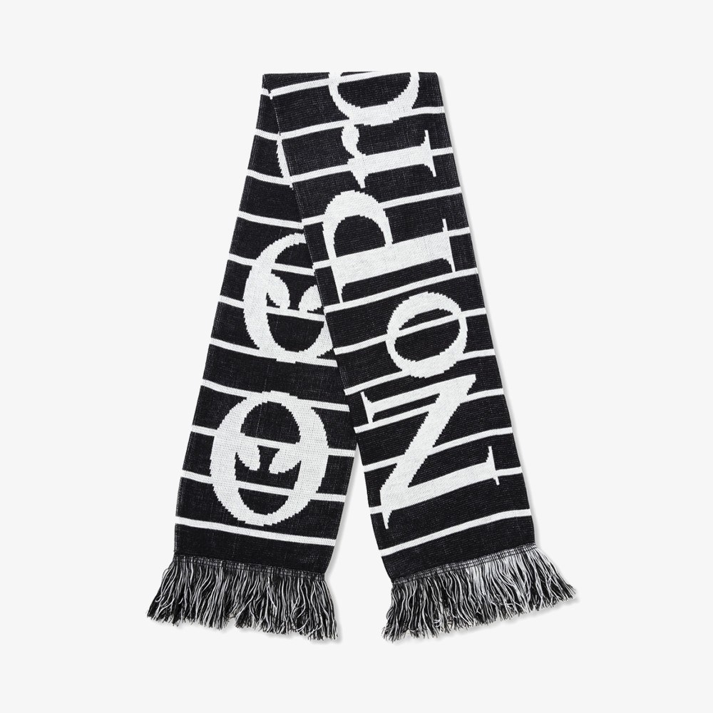 No Problemo Striped Scarf 'Black'