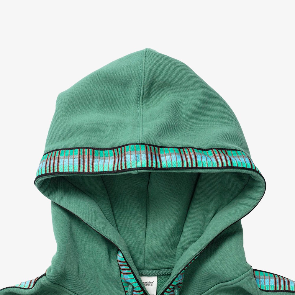 Champion x Angelo Baque PO Hoodie 'Washed Metaphor Green'