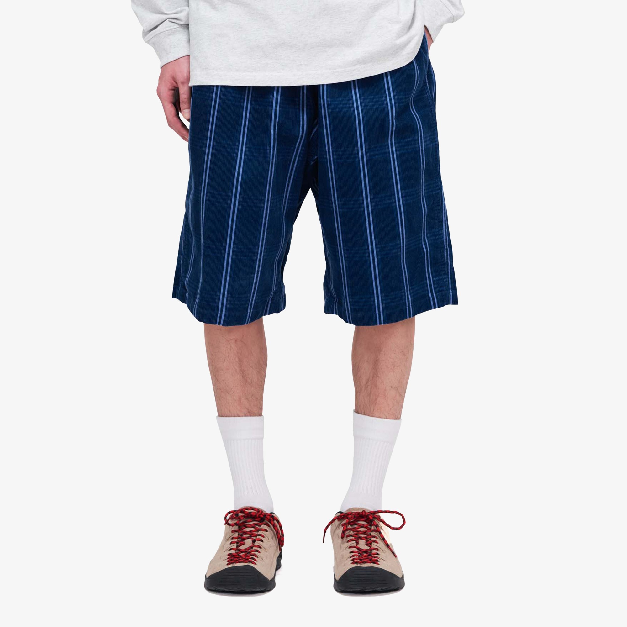 Corduroy Swell Short 'Navy Check'