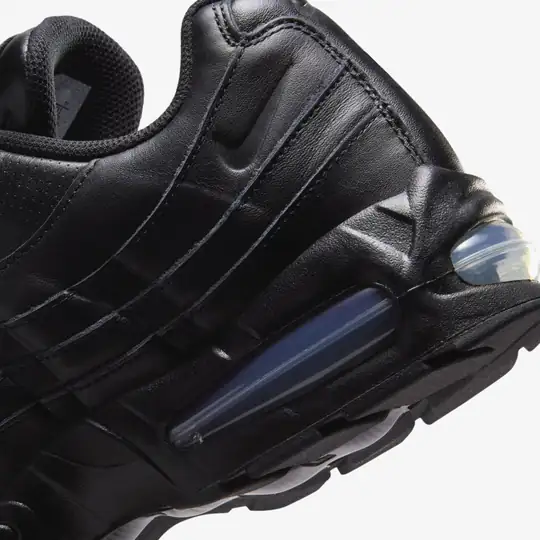 Air Max 95 Big Bubble Leather 'Triple Black' - Görsel 9